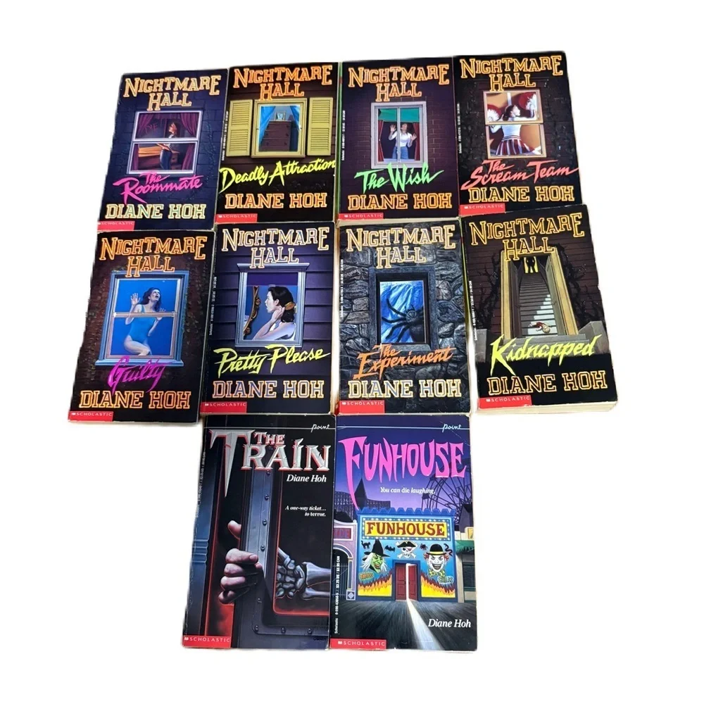 Nightmare Hall & Paperback Book Lot - Diane Hoh Vintage 90s Scholastic